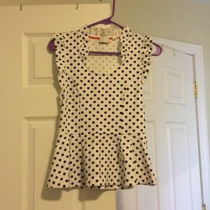 Anthro Ruffle/Peplum top